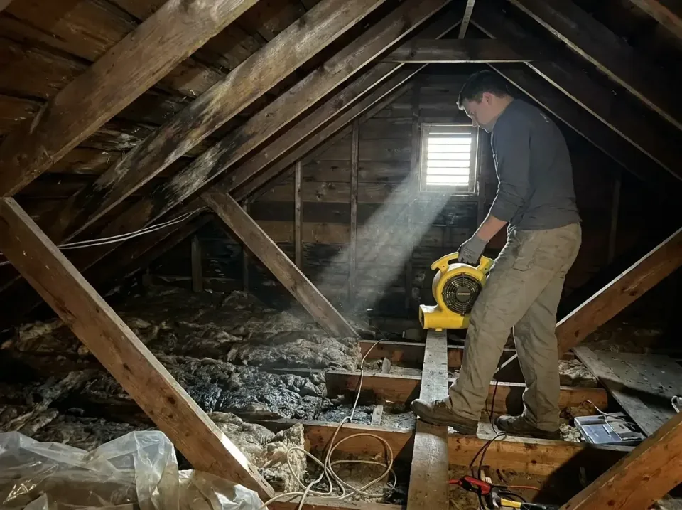 attic-water-damage-drying-proc-007 — frequently asked questions, Emergency Water Extraction & 24/7 Flood Response in Carlyss…